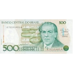 1988 - Brazil P212d 500 Cruzados banknote