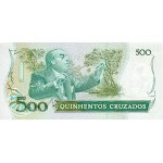 1987 - Brazil P212c 500 Cruzados banknote