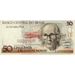 1989 - Brazil P219a 50 Cruzados novos banknote