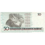 1990 - Brazil P223 50 cruceiros on 50 cruzados novos banknote