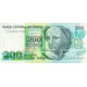1990 - Brazil P225b 200 cruceiros on 200 cruzados novos banknote 1990 - Brazil P225b 200 cruceiros on 200 cruzados novos banknote
