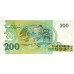 1990 - Brazil P229 200 Cruzeiros banknote