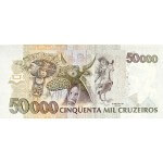1992 - Brazil P234 50,000 Cruceiros banknote