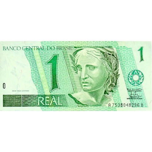 1997 - Brazil P243Ac 1 Real banknote
