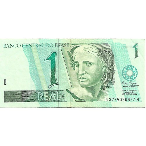 1994 - Brazil P243b 1 Real  banknote VF