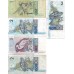 LOTE de billetes de BRASIL (243e BC, 249 BC, 249 MBC, 249 BC- y 244 MBC)