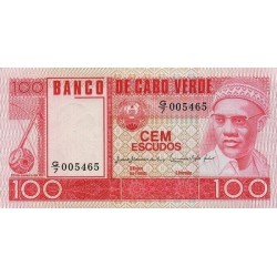 1977 - Cabo Verde pic 54 billete de 100 Escudos