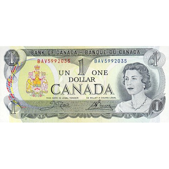 1973 - Canada P85b 1 Dollar banknote 1973 - Canada P85b 1 Dollar banknote