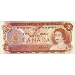 1974 - Canada P86 2 Dollars Banknote