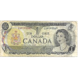 1973 - Canada P85a 1 Dollar banknote VF
