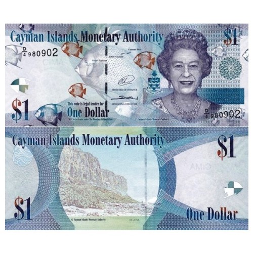 2010 - Islas Cayman P38a billete de 1 Dólar