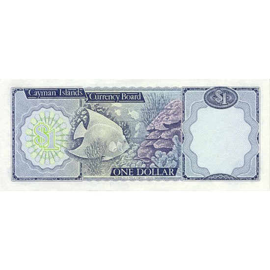 1985 - Cayman Islands P5f 1 Dollar banknote 1985 - Cayman Islands P5f 1 Dollar banknote