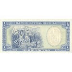 1962/1975 - Chile P134Aa 1/2 Escudo banknote