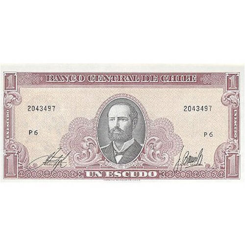 1964 - Chile P136 billete de 1 Escudo