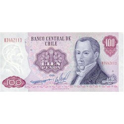 1984 - Chile P152b 100 Pesos banknote
