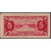 1940 - China pic J10e billete de 5 Yüan
