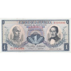 1963 - Colombia P404b 1 Peso Oro banknote