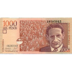 2007 - Colombia P456g billete de 1.000 Pesos