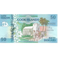1992 - Cook Islands 50 Dollars banknote P10a UNC 1992 - Cook Islands 50 Dollars banknote P10a UNC