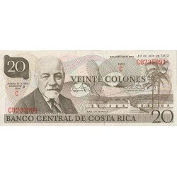 1978 - Costa Rica P238c billete de 20 Colones