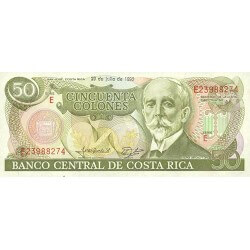 1991 - Costa Rica P257 billete de 50 Colones