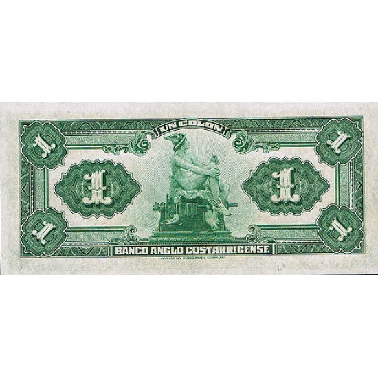 1917 - Costa Rica P-PS121 1 Colon banknote 1917 - Costa Rica P-PS121 1 Colon banknote