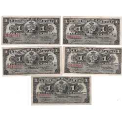 1896 - Cuba P47 Billete de 1 Peso (EBC)