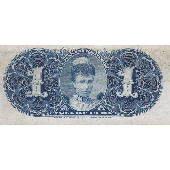 1896 - Cuba P47 1 Peso banknote 1896 - Cuba P47 1 Peso banknote