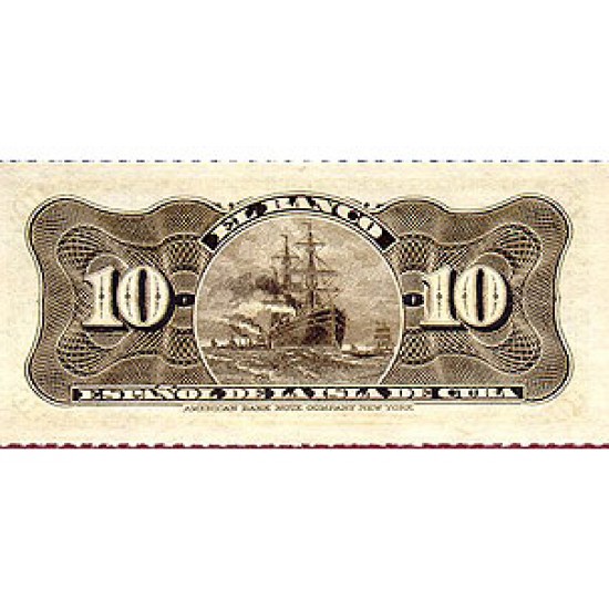 1897 - Cuba P52 10 Centavos banknote 1897 - Cuba P52 10 Centavos banknote
