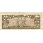 1949 - Cuba P80a 20 Pesos (VF) banknote