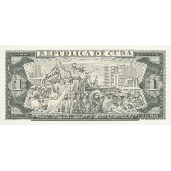 1979 - Cuba Pic 102b 1 Peso banknote 1979 - Cuba Pic 102b 1 Peso banknote