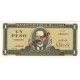 1978 - Cuba P102bs1 1 Peso Specimen banknote 1978 - Cuba P102bs1 1 Peso Specimen banknote