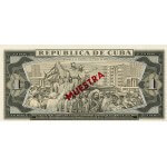 1978 - Cuba P102s 1 Peso banknote Specimen