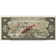 1978 - Cuba P102s 1 Peso banknote Specimen 1978 - Cuba P102s 1 Peso banknote Specimen