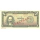 1975 - Cuba P106s 1 Peso banknote Specimen 1975 - Cuba P106s 1 Peso banknote Specimen