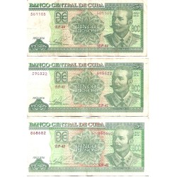 2016 - Cuba P116 5 Pesos banknote F