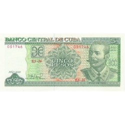2020 - Cuba P116 billete de 5 Pesos