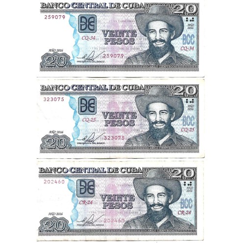 2016 - Cuba P122 billete de 20 Pesos MBC