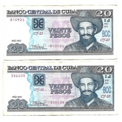 2021 - Cuba P122 20 Pesos banknote VF