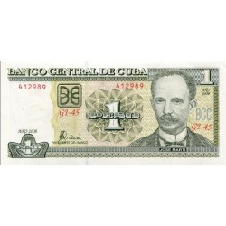 2008 - Cuba P128c billete de 1 Peso