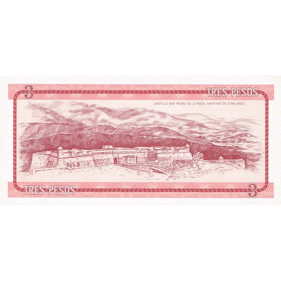 1985 - Cuba P-FX20 3 Pesos banknote 1985 - Cuba P-FX20 3 Pesos banknote