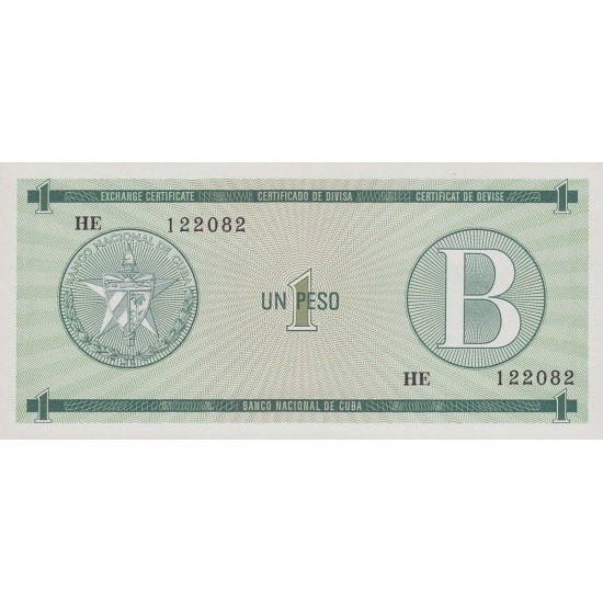 1985 - Cuba P-FX6 1 Peso banknote 1985 - Cuba P-FX6 1 Peso banknote
