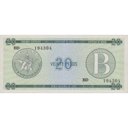 1985 - Cuba P-FX9  20 Pesos  banknote