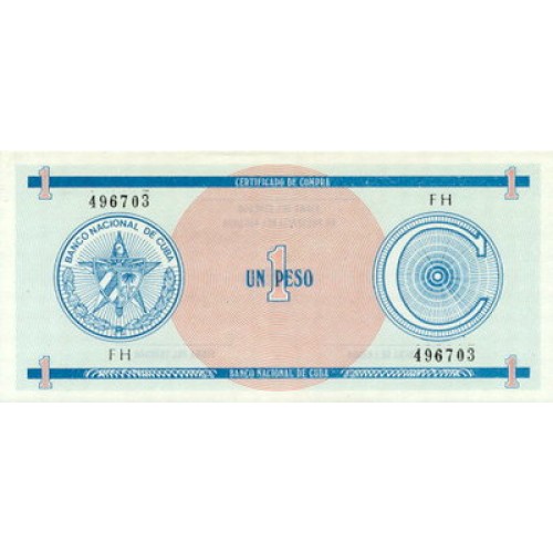 1985 - Cuba P-FX11 1 Peso banknote