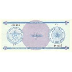 1985 - Cuba P-FX12 C billete de 3 Pesos