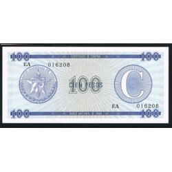 1985 - Cuba P-FX17 100 Pesos  banknote