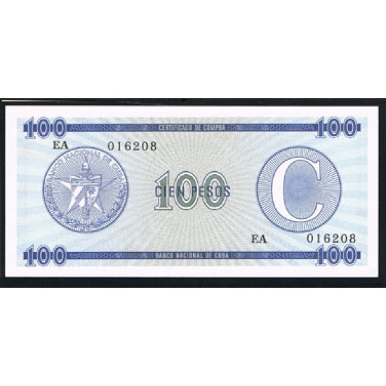 1985 - Cuba P-FX17 100 Pesos banknote 1985 - Cuba P-FX17 100 Pesos banknote