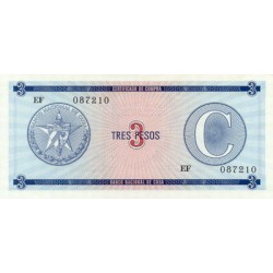 1985 - Cuba P-FX20 C billete de 3 Pesos