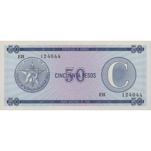 1985 - Cuba P-FX24 C billete de 50 Pesos