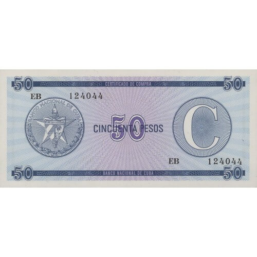 1985 - Cuba P-FX24 50 Pesos banknote